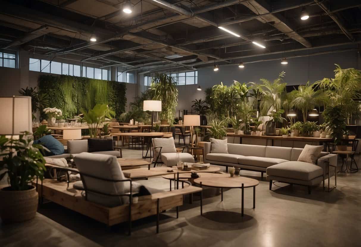 Various sustainable furniture companies collaborate, exchanging ideas and resources to advance sustainability. They work together to develop eco-friendly materials and production methods